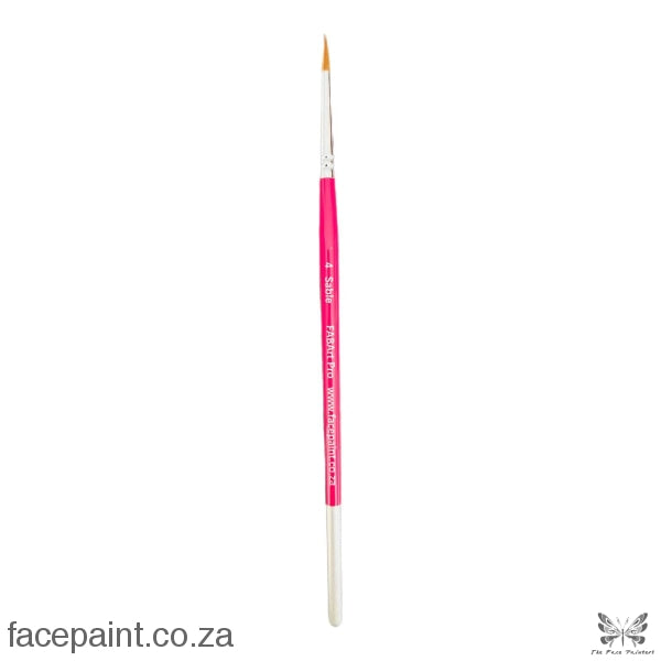 Fabart Pro Face Painting Brush Pink Sable Round - Size 04 Brushes