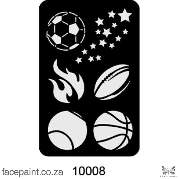 Face Painting Stencil M10008 Stencils