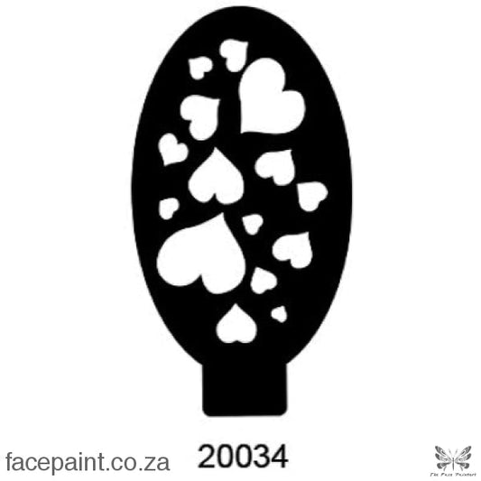 Face Painting Stencil M20034 Stencils