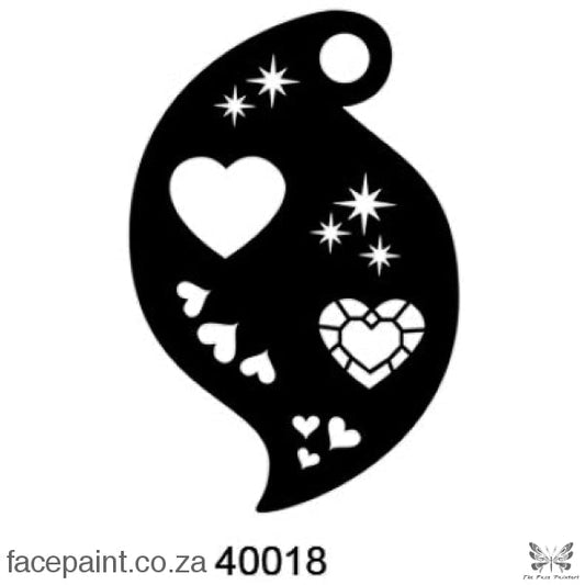 Face Painting Stencil M40018 Stencils