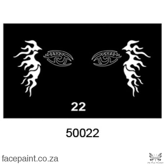 Face Painting Stencil M50022 Stencils