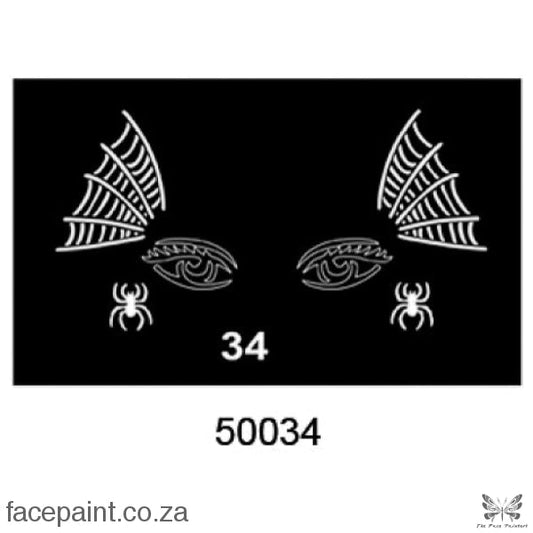 Face Painting Stencil M50034 Stencils